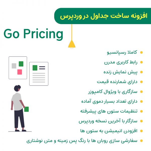 افزونه Go Pricing | افزونه ساخت جداول در وردپرس